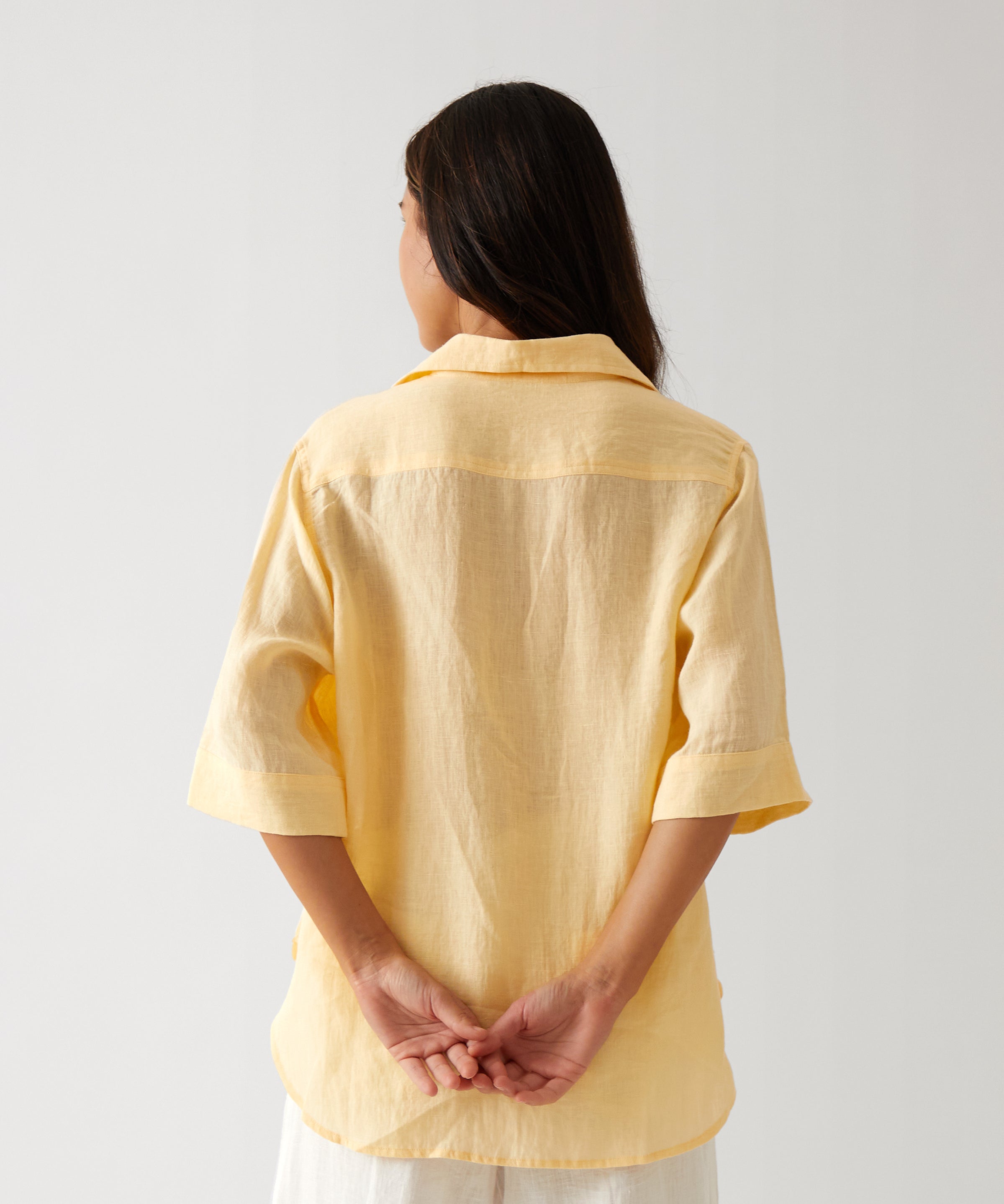 Monaco Linen Shirt | Butter-4