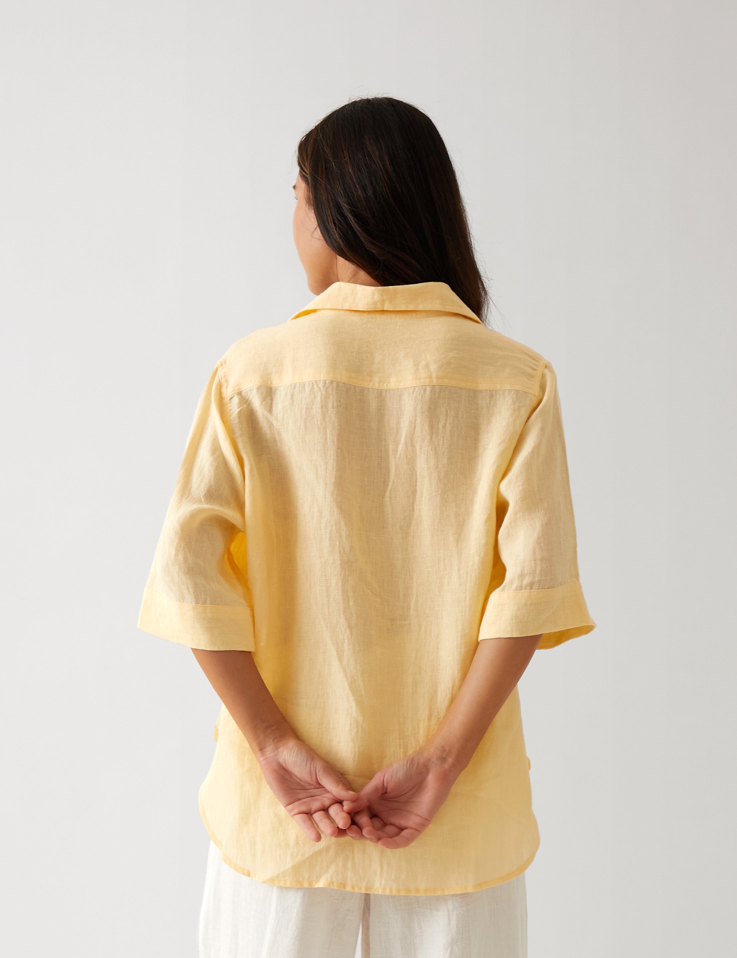 Monaco Linen Shirt | Butter-4