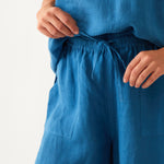 Monaco Linen Wide Leg Pants | Ocean-2