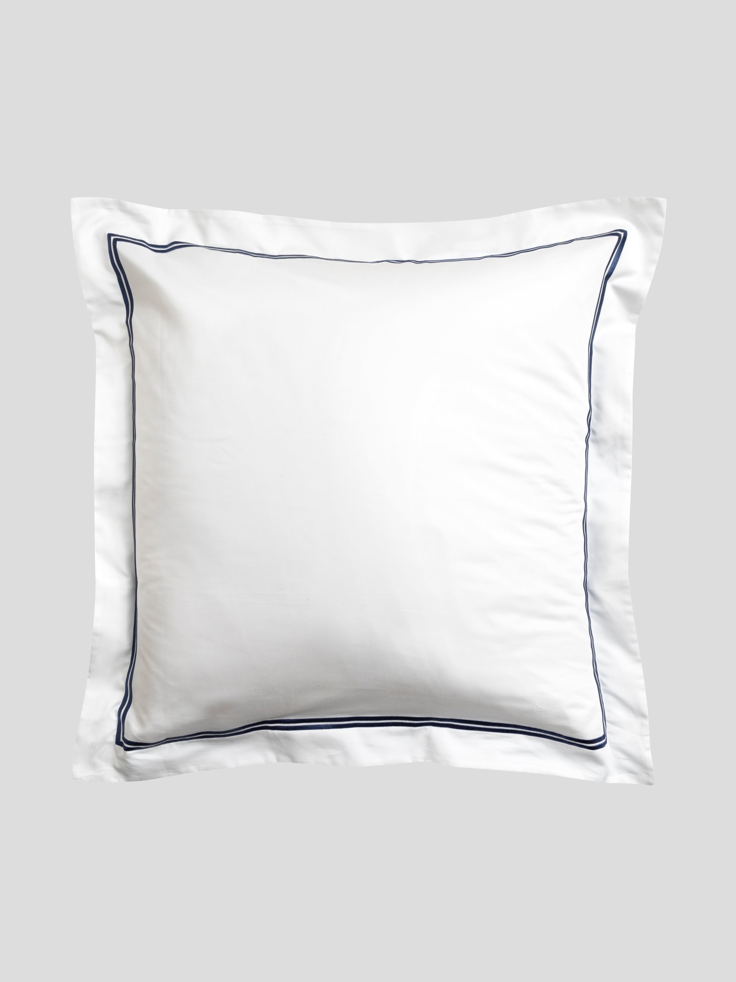 Monarch Accent European Pillowcase | Ink White-1