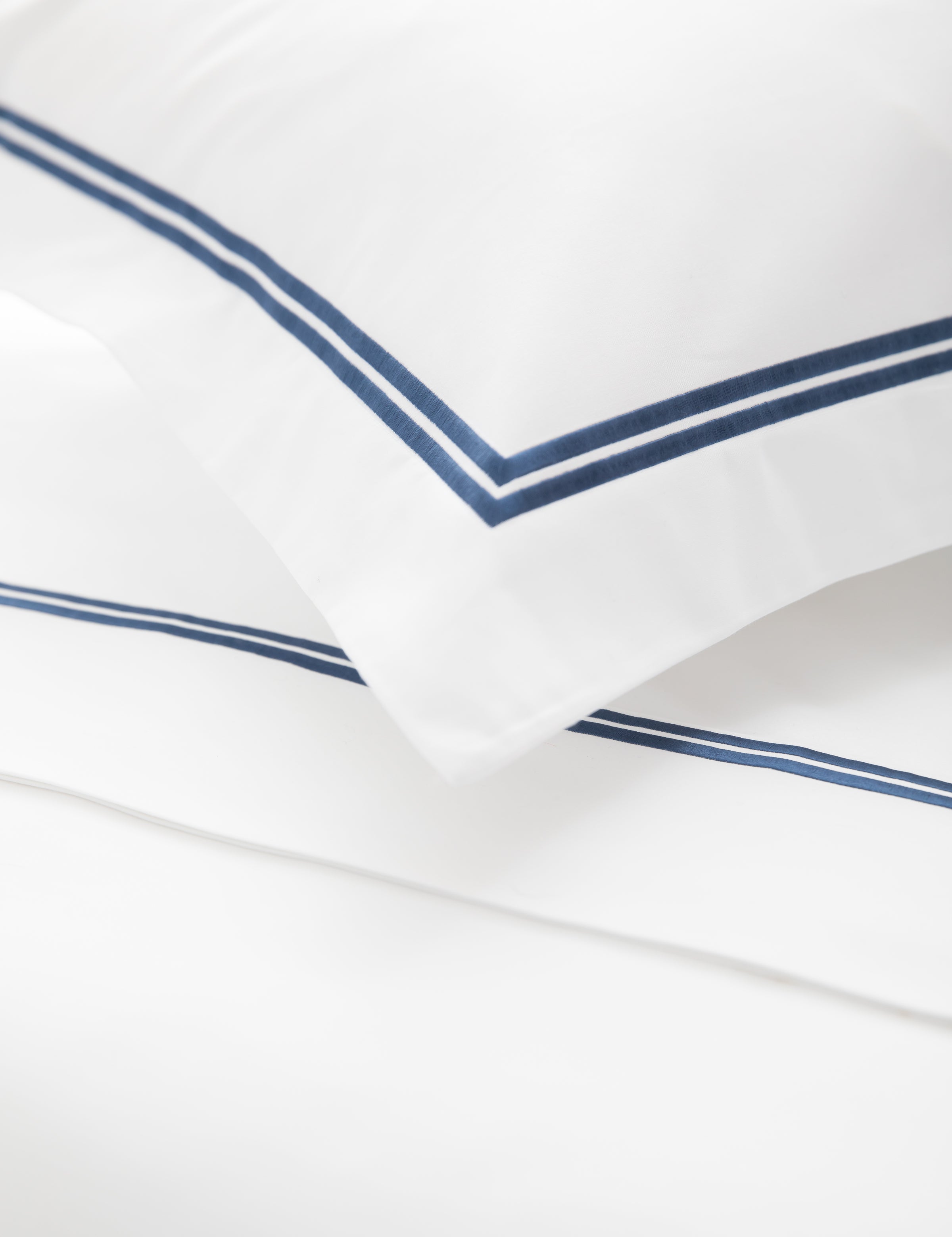 Monarch Accent European Pillowcase | Ink White-2