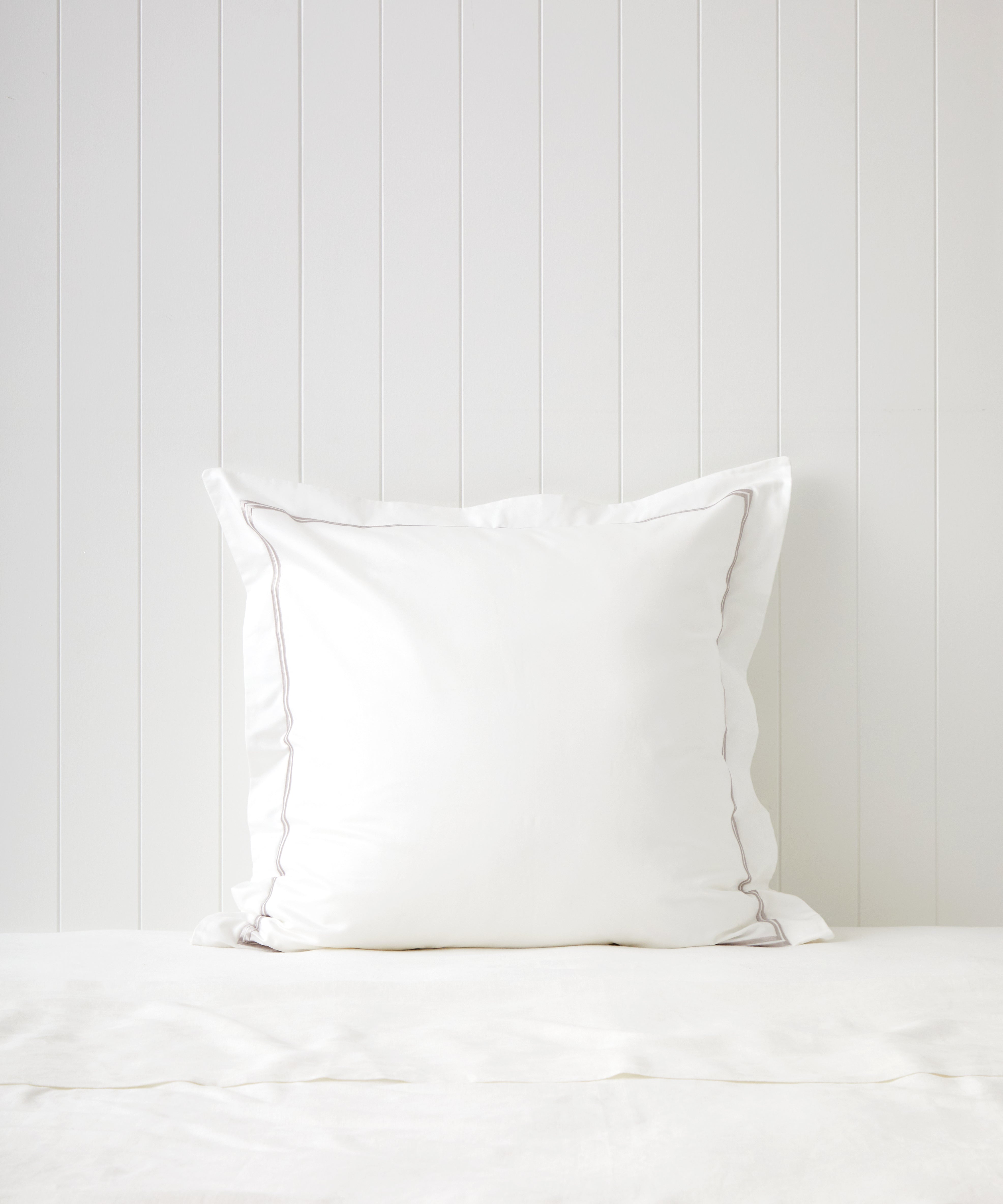 Monarch Accent European Pillowcase | Stone White-1