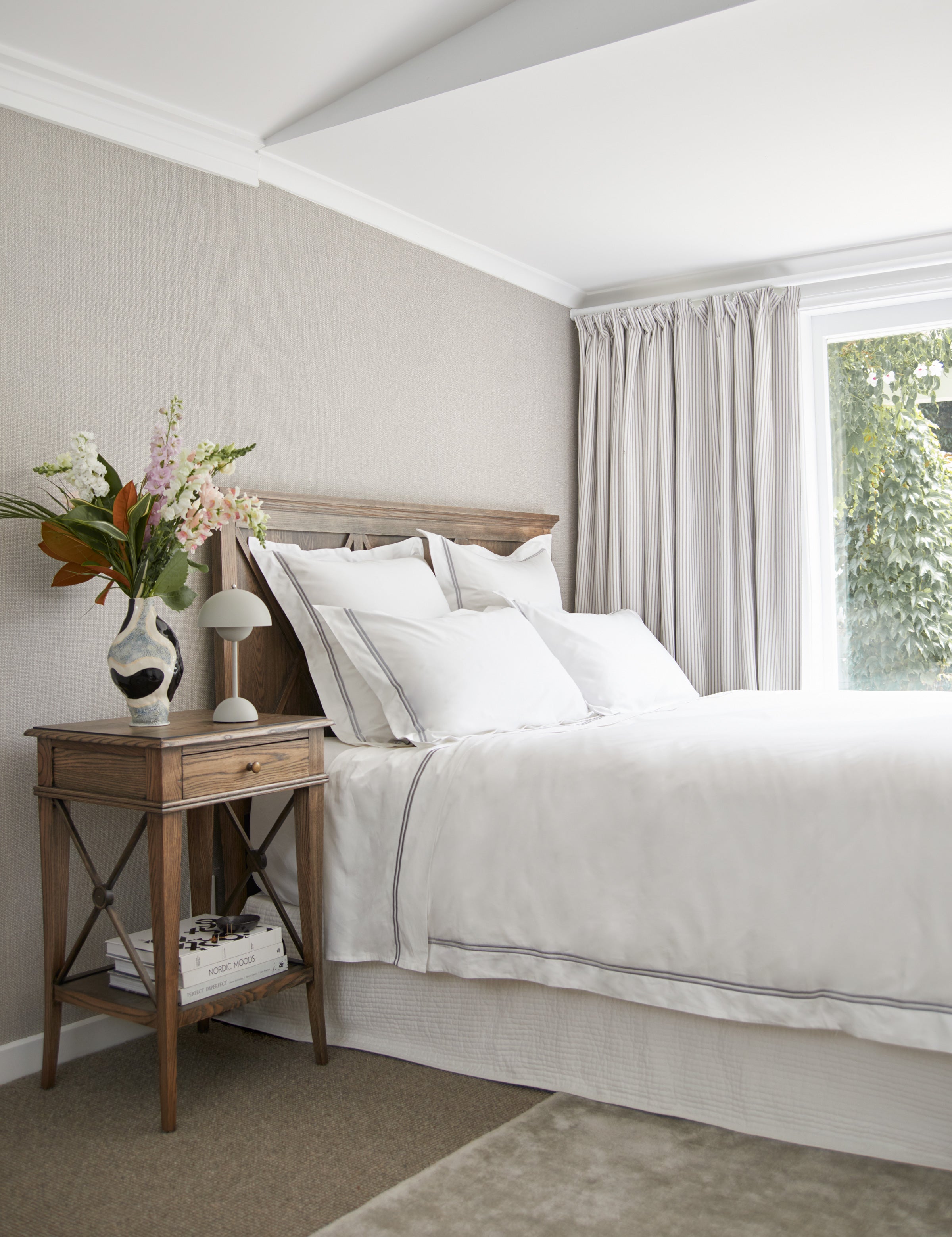 Monarch Duvet Cover Set | Grey White-5