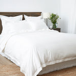 Monarch Duvet Cover Set | White White-3