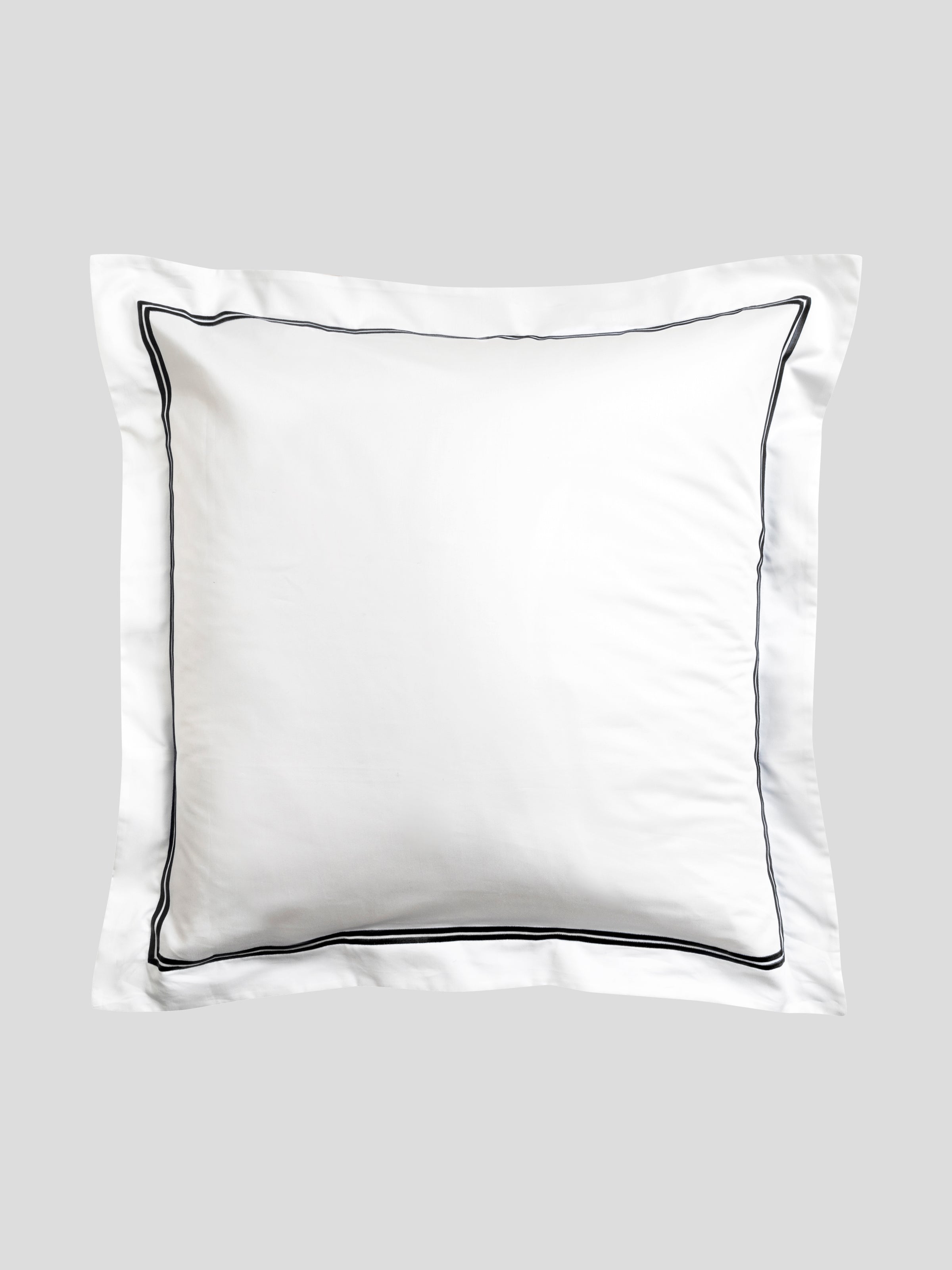 Monarch European Pillowcase | Black White-1