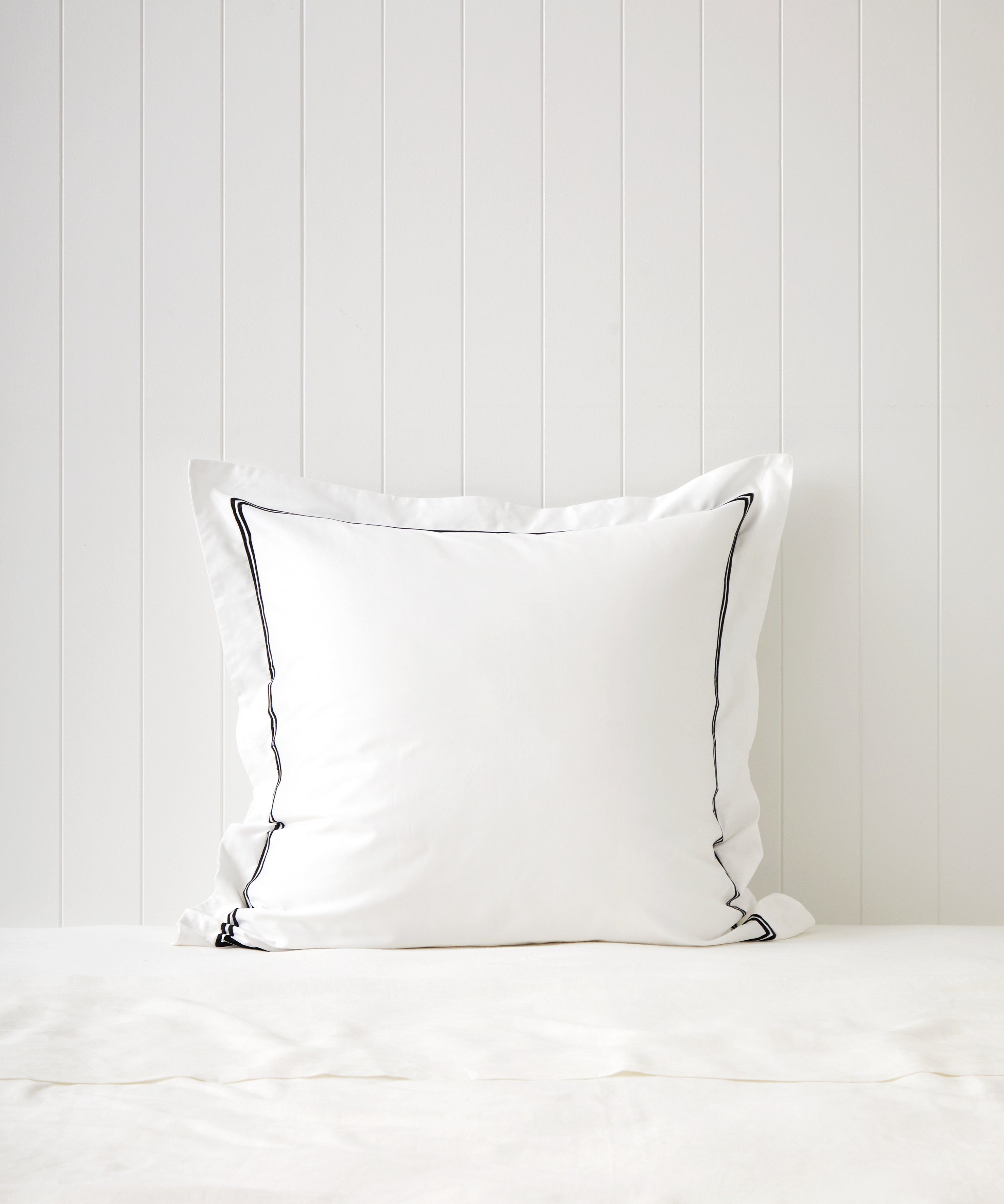 Monarch European Pillowcase | Black White-1