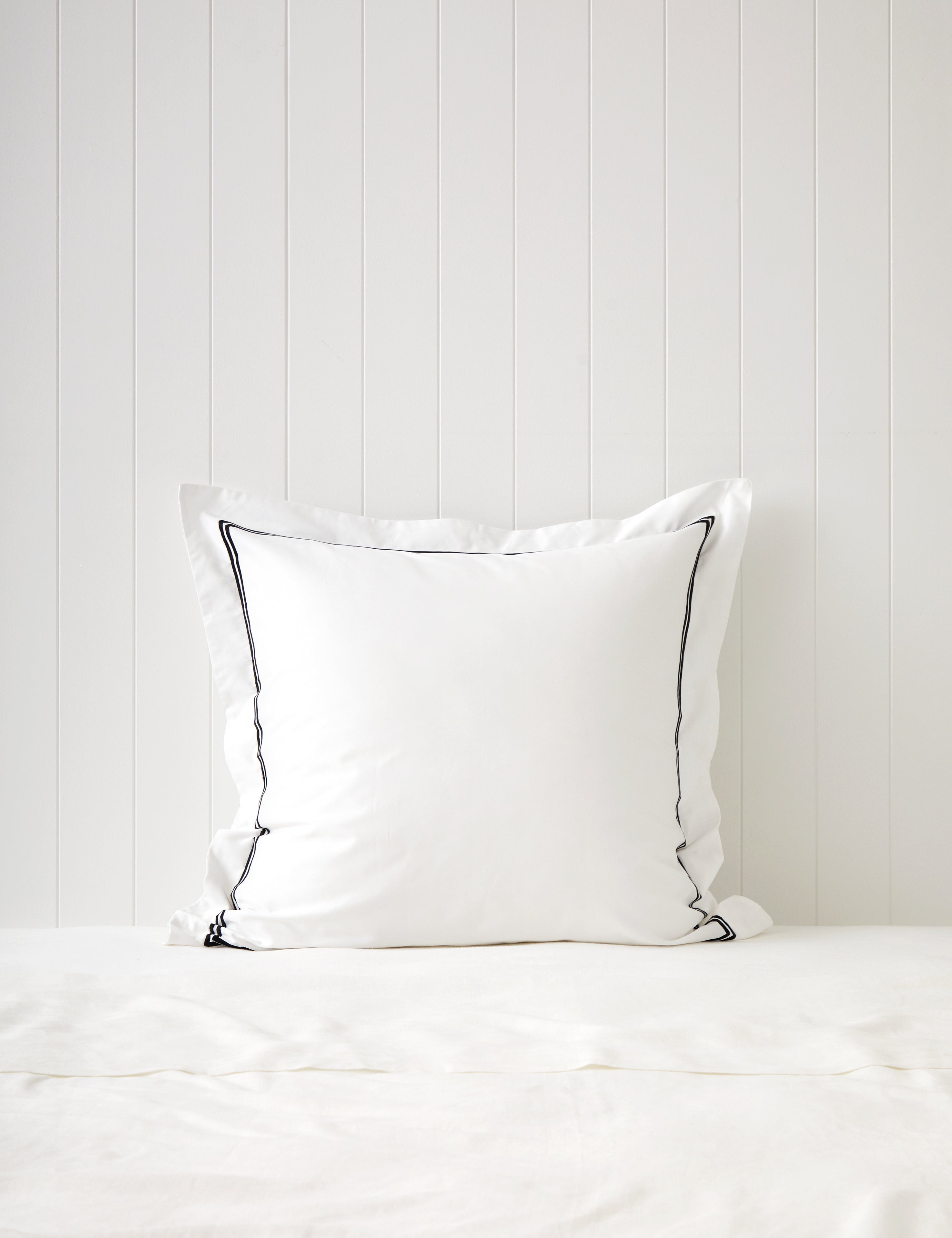 Monarch European Pillowcase | Black White-1