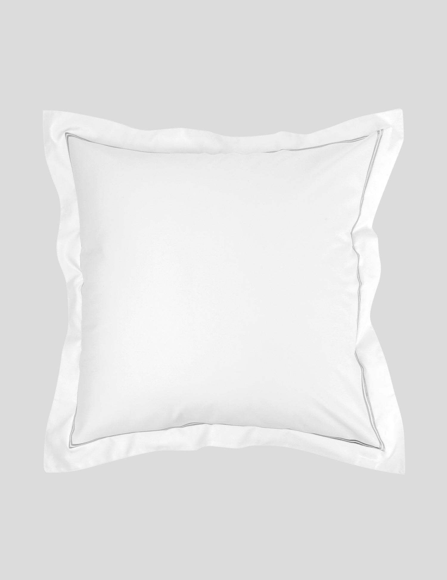 Monarch European Pillowcase | Grey White-1