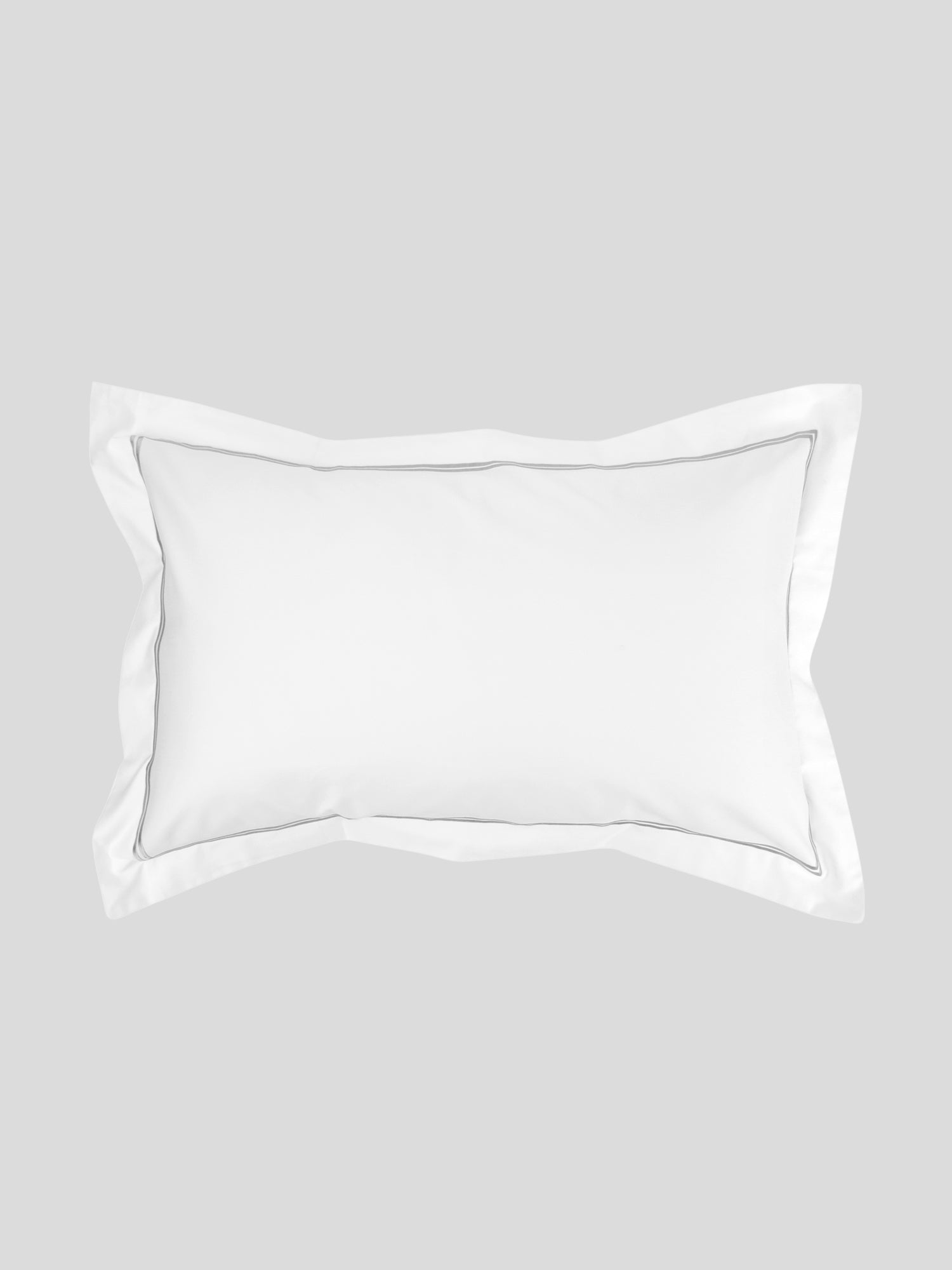 Monarch Oxford Pillowcase Set | Grey White-1
