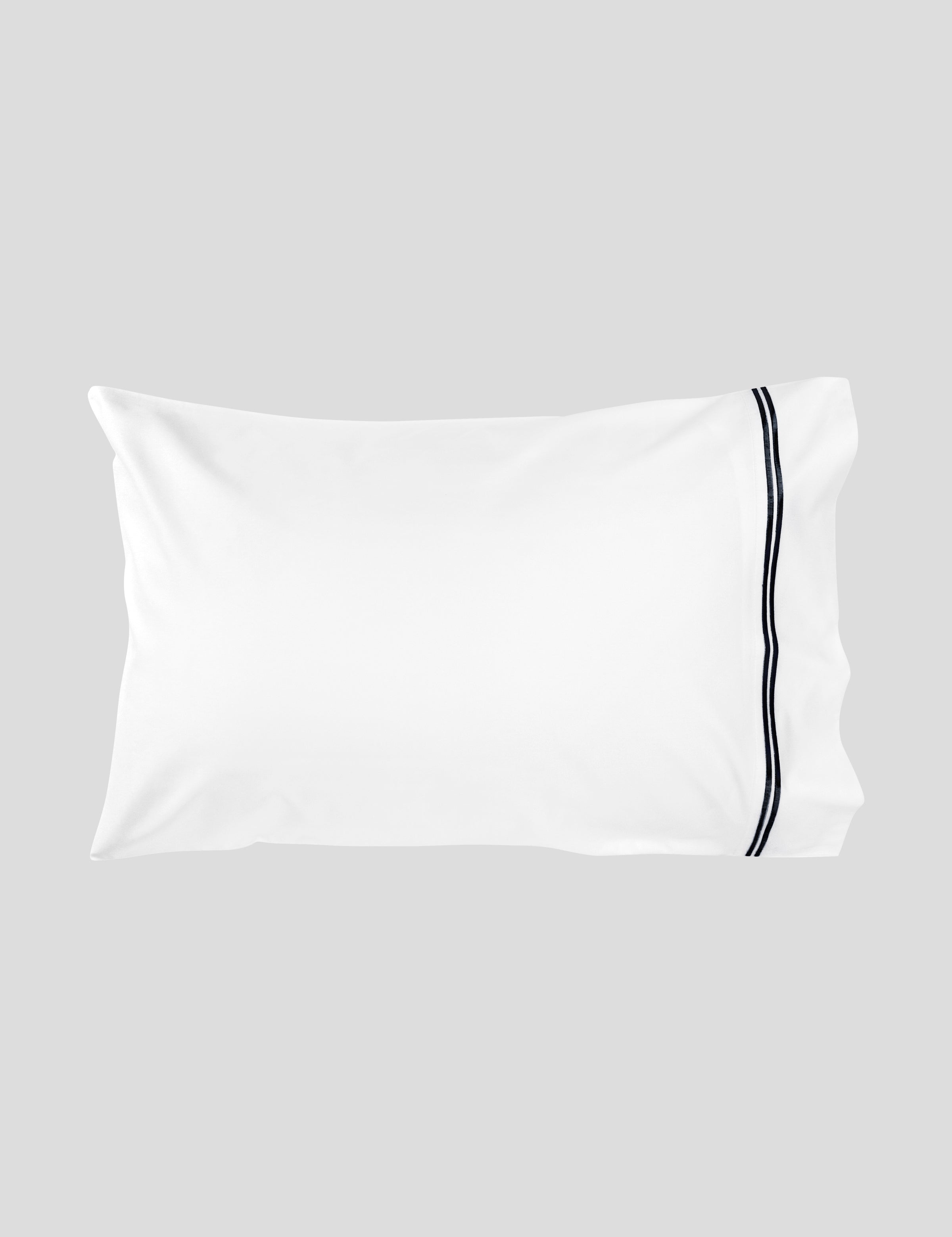 Monarch Standard Pillowcase Set | Black White-1