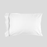 Monarch Standard Pillowcase Set | Grey White-1