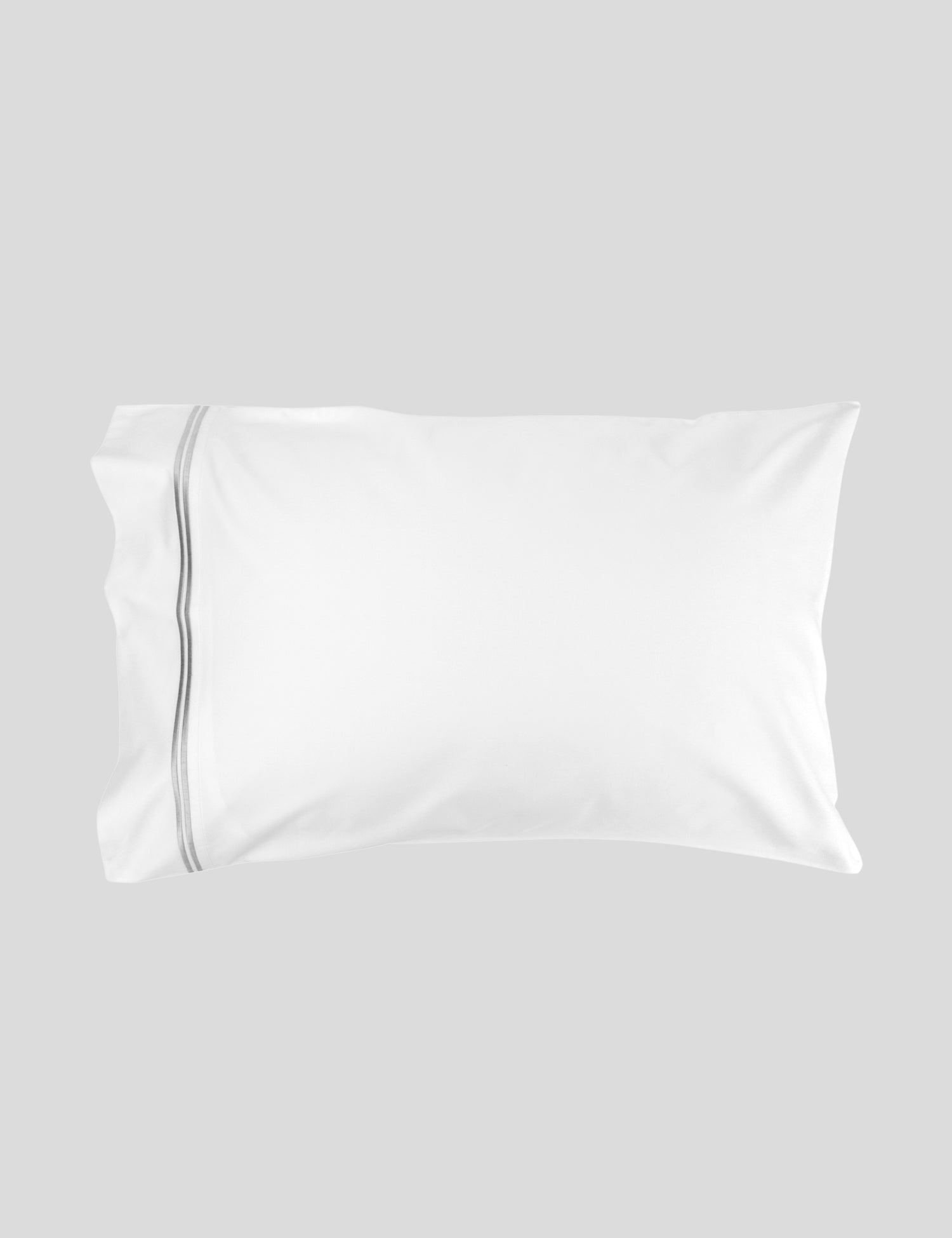 Monarch Standard Pillowcase Set | Grey White-1