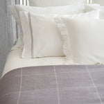 Monarch Standard Pillowcase Set | Grey White-3