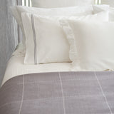 Monarch Standard Pillowcase Set | Grey White-3