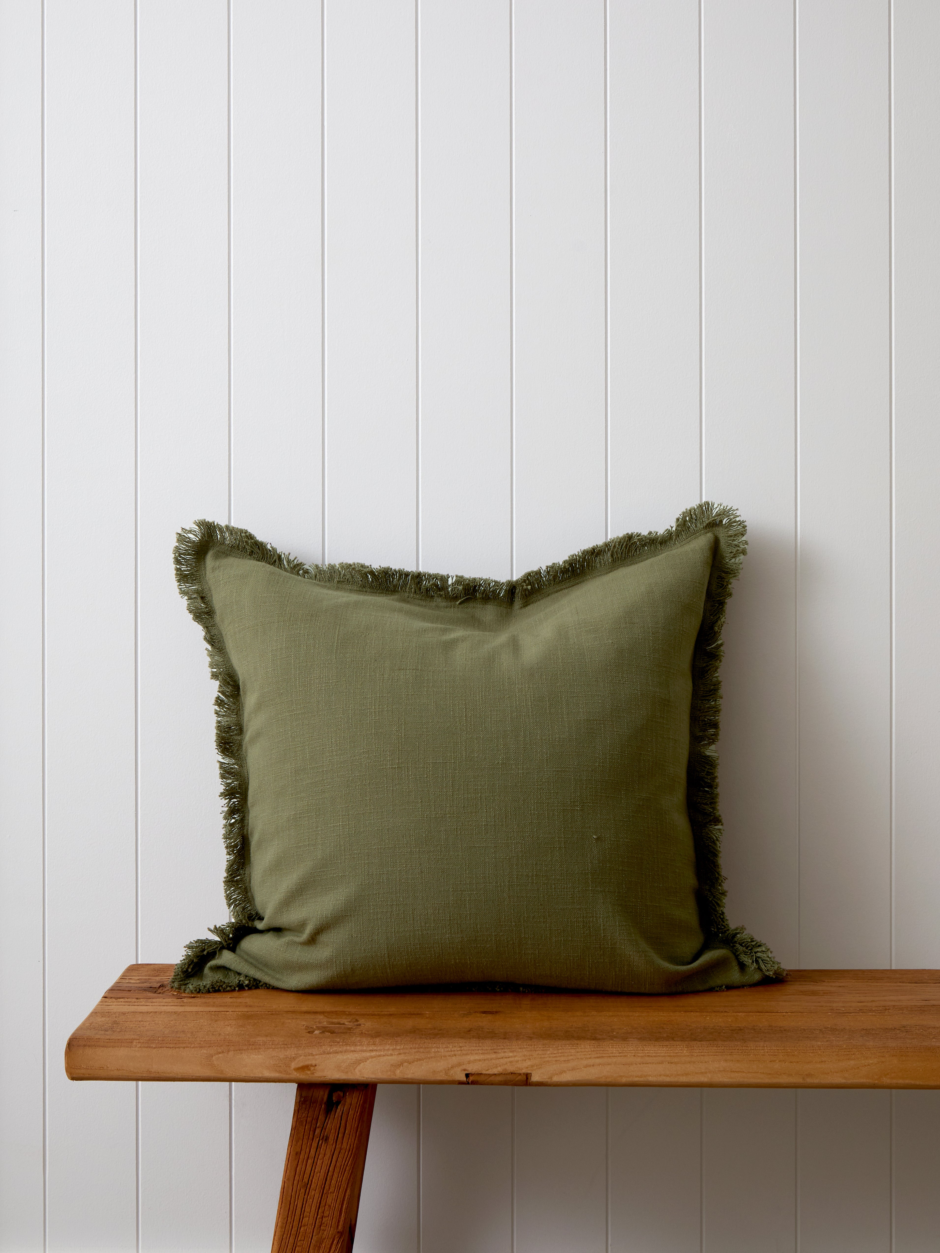 Montego Large Square Cushion Cover | Olive-1