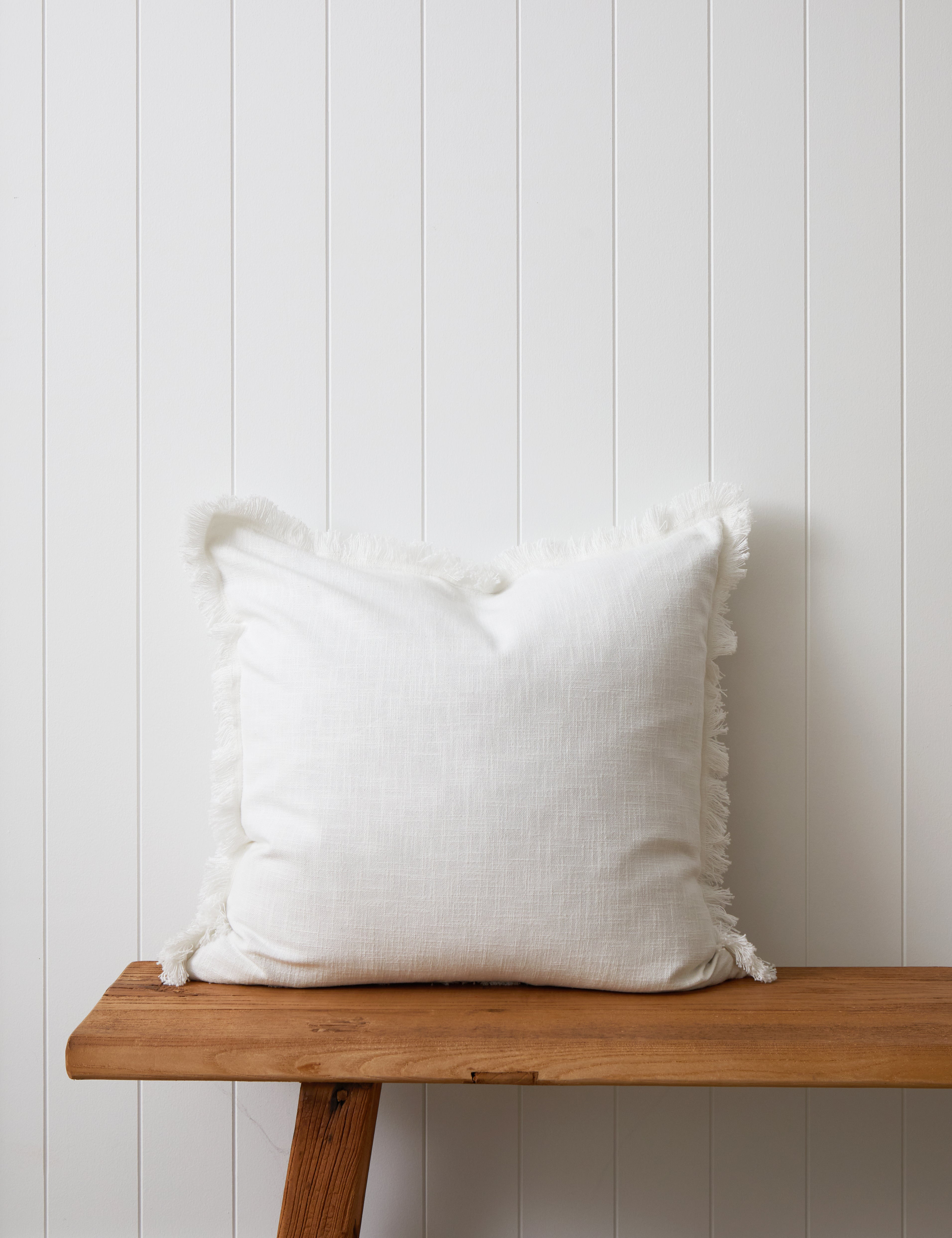Montego Large Square Cushion Cover | White-1