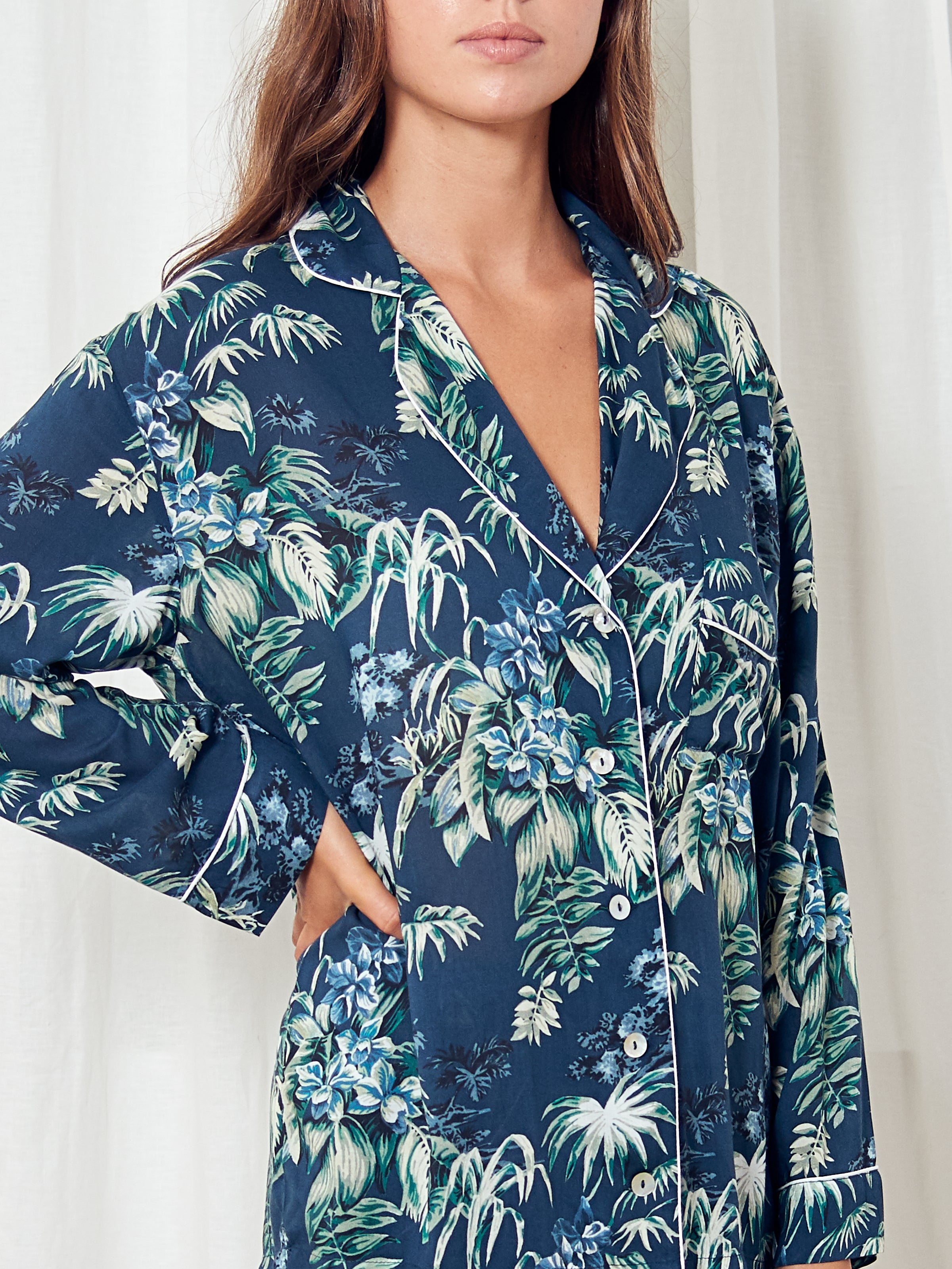 Moondance PJ Shirt | Navy-3