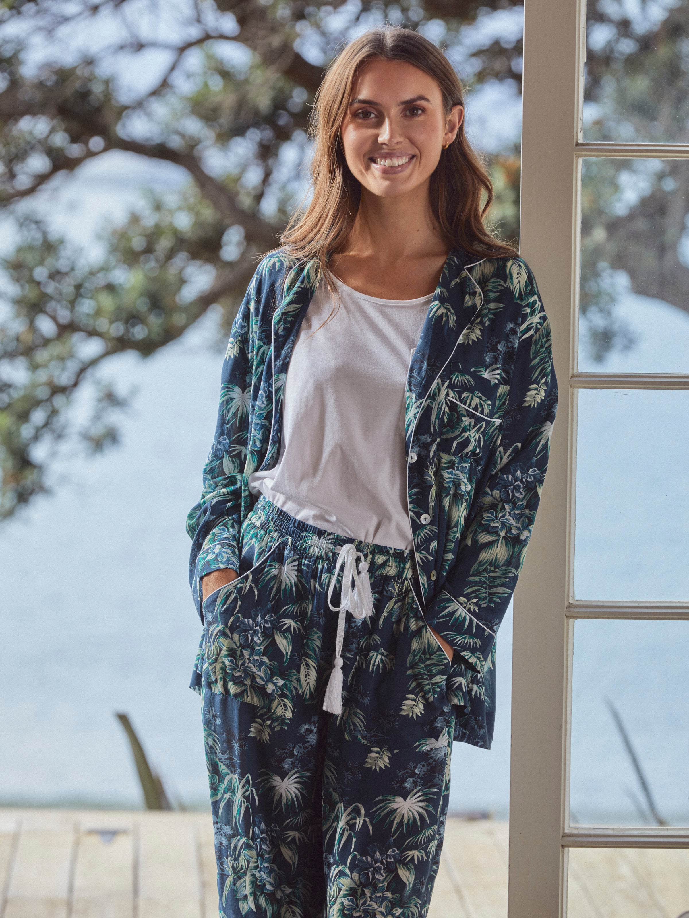 Moondance PJ Shirt | Navy-5