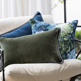 Moonlight Ribbon Cushion Cover | Navy Blue-2