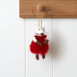 Mrs Mouse Decoration | Red-1