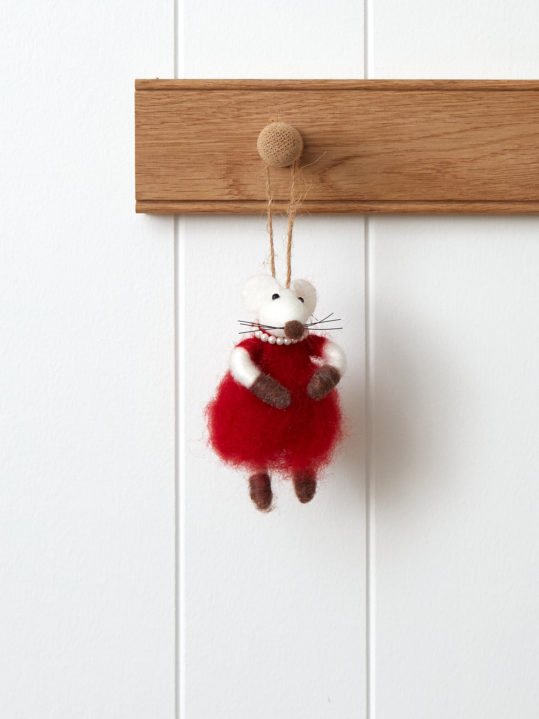 Mrs Mouse Decoration | Red-1