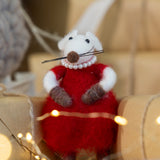 Mrs Mouse Decoration | Red-2
