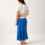 Mykonos Linen Bias Skirt | Topaz-4