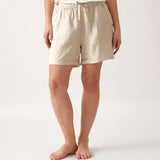 Mykonos Linen Shorts | Natural-1