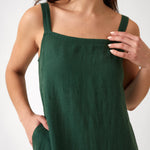 Mykonos Linen Square Neck Dress | Ivy-2