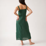 Mykonos Linen Square Neck Dress | Ivy-4