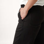 Mykonos Linen Straight Leg Pants | Black-2