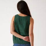 Mykonos Linen Tunic Singlet | Ivy-4