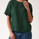 Mykonos Linen Tunic Top | Ivy-1