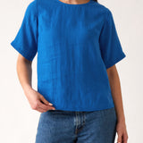 Mykonos Linen Tunic Top | Topaz-1
