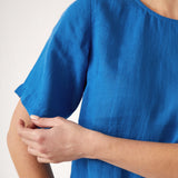 Mykonos Linen Tunic Top | Topaz-2
