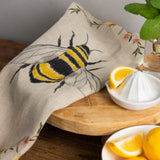 Native Bee Linen Tea Towel | Multi-2