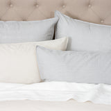 Purity Organic Cotton Duvet Cover Set | Charcoal/Natural Stripe-3