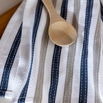 WC Stripe Tea Towel Set of 2 | Natural / Navy-2