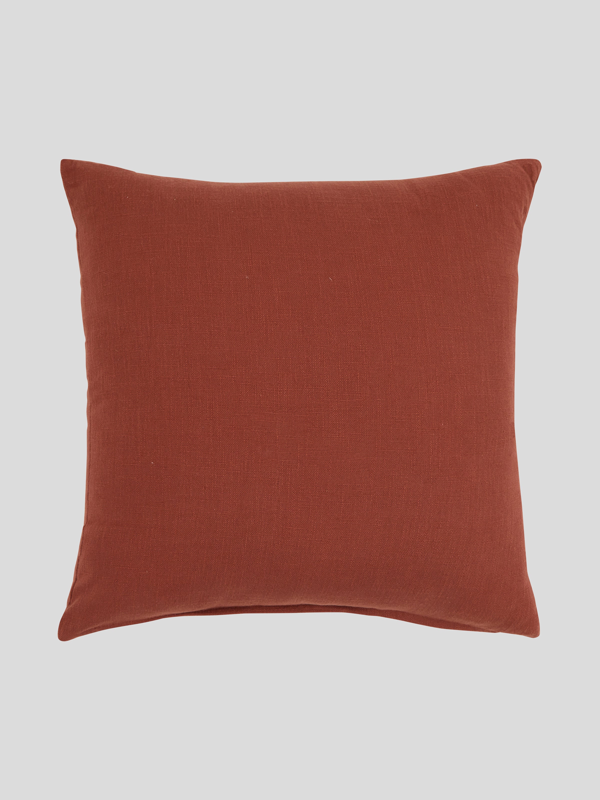 Newport Large Square Cushion Cover | Rust-1