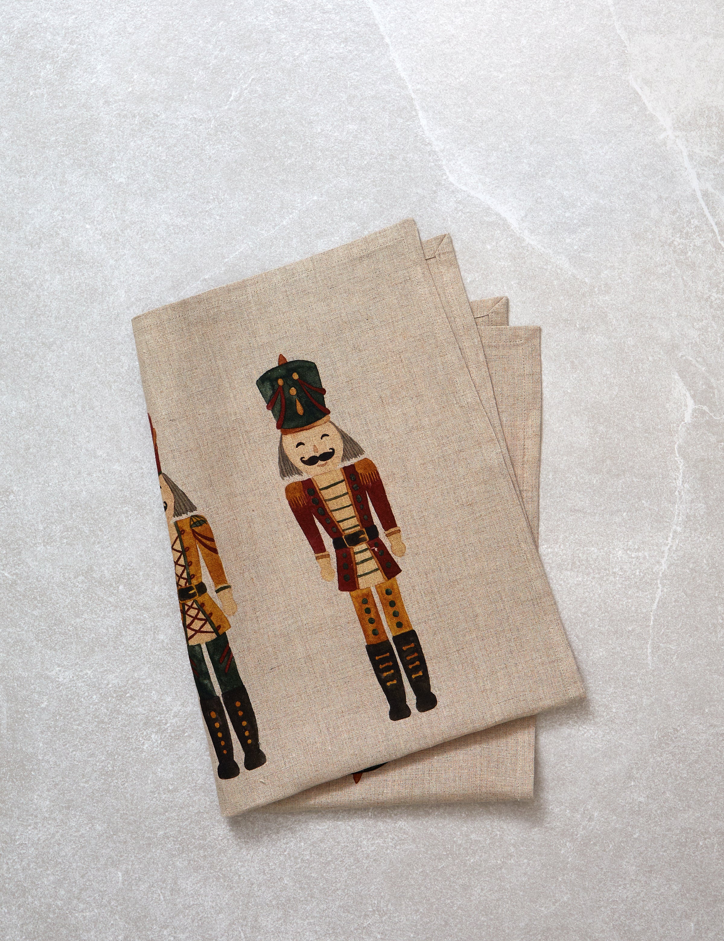 Nutcracker Linen Tea Towel | Multi-1