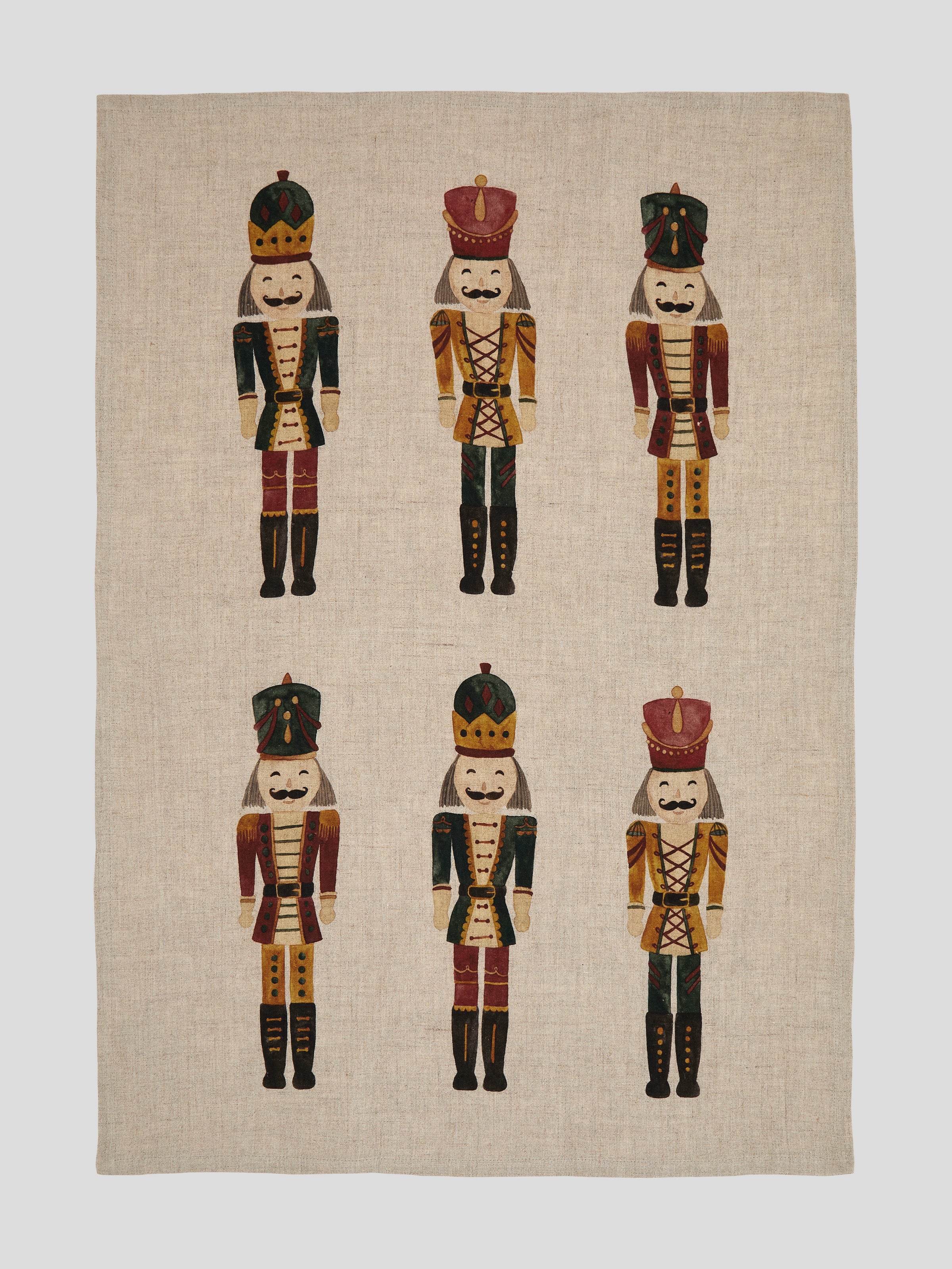 Nutcracker Linen Tea Towel | Multi-3