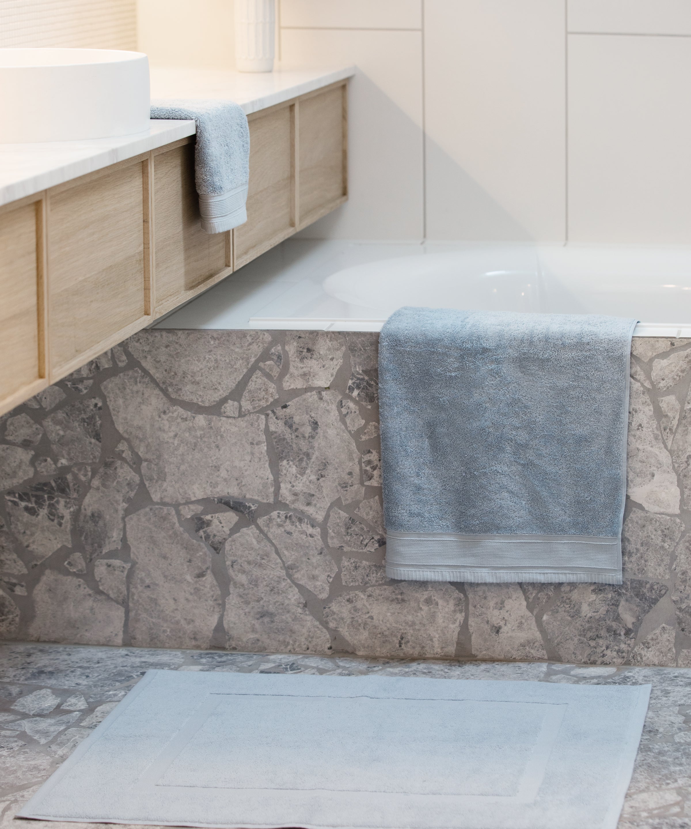 Oasis Bath Mat | Atlantic Blue-4