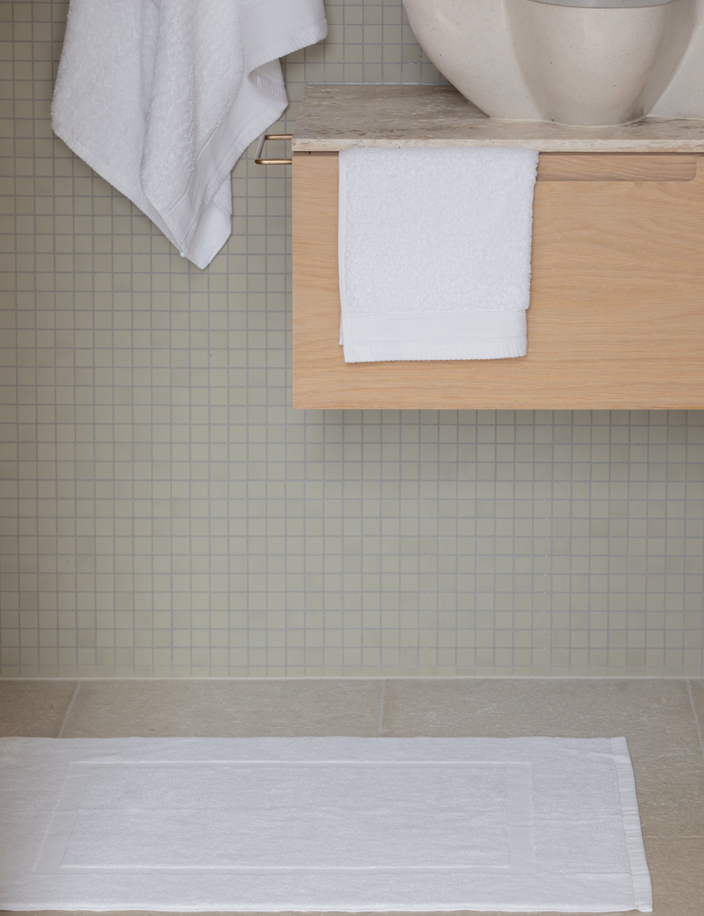 Oasis Bath Mat | White-4