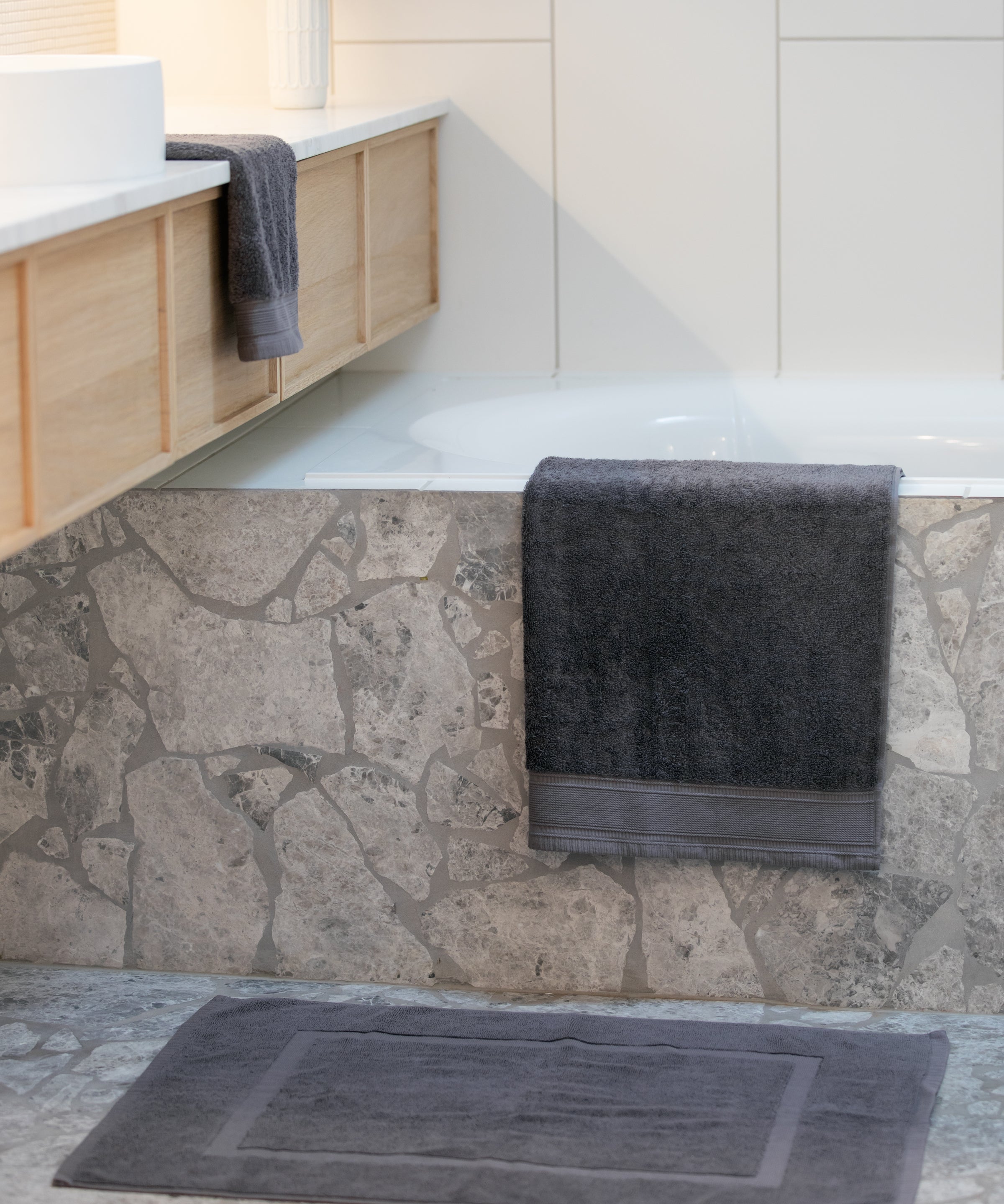 Oasis Towel Set | Charcoal-4