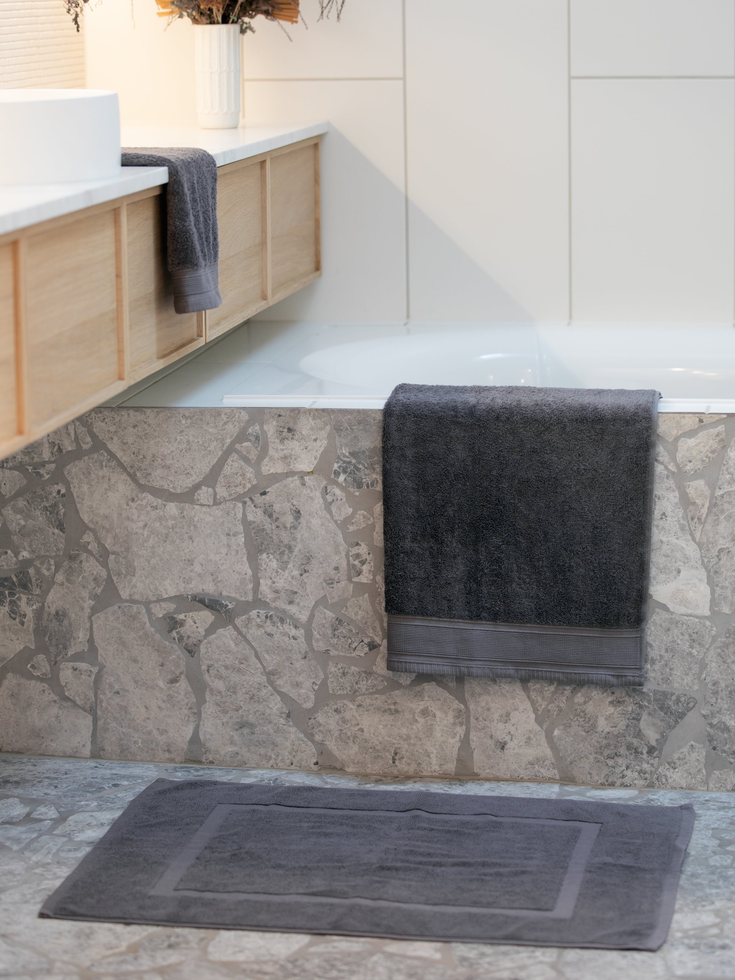 Oasis Towel Set | Charcoal-4