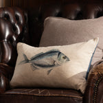 Ocean Fish Rectangle Cushion Cover | Blue-2