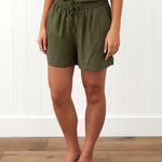 Olive Sleep Shorts | Olive-1