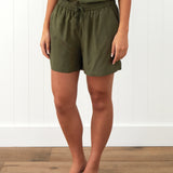 Olive Sleep Shorts | Olive-1