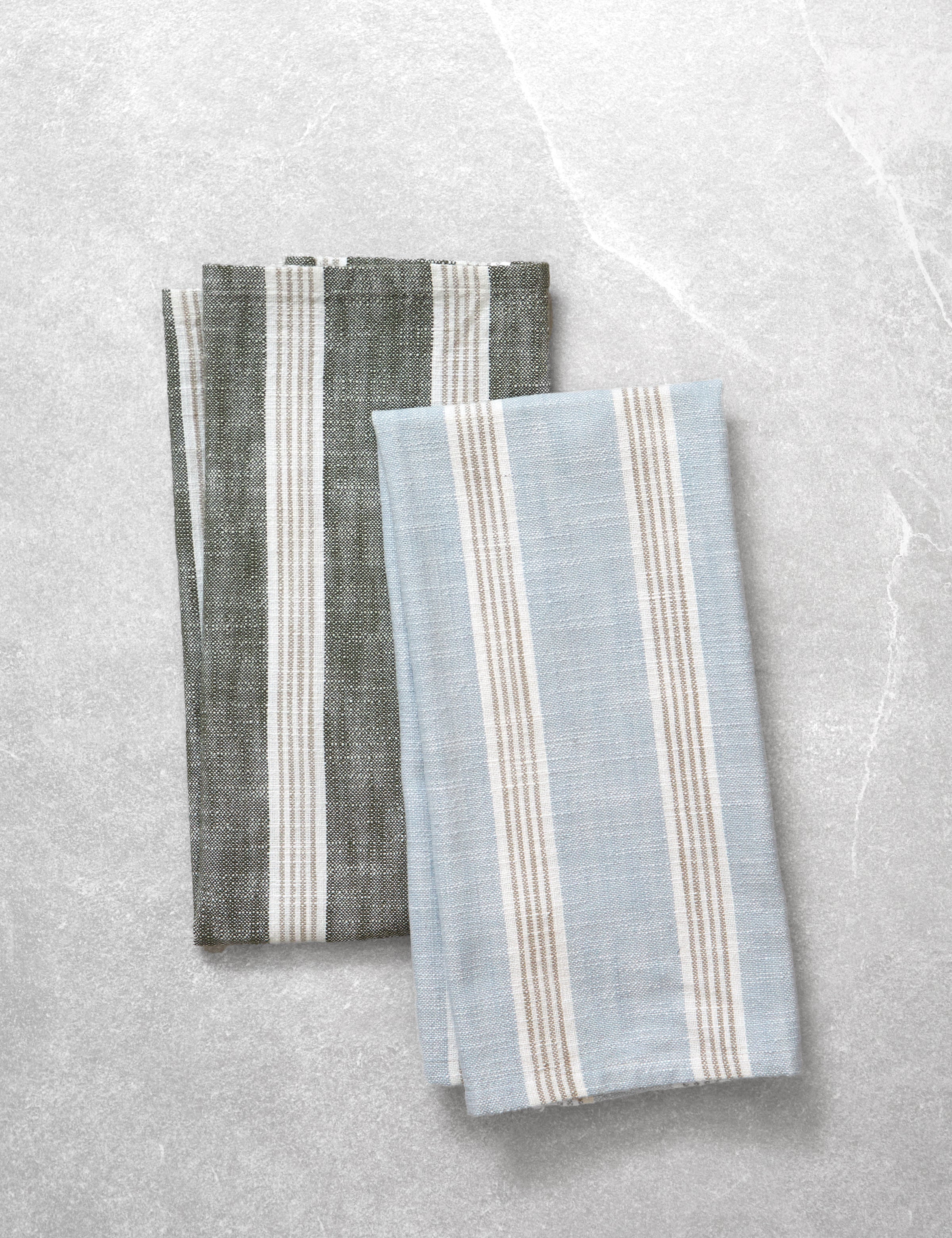 Olsen Tea Towel Set of 2 | Blue Green-1