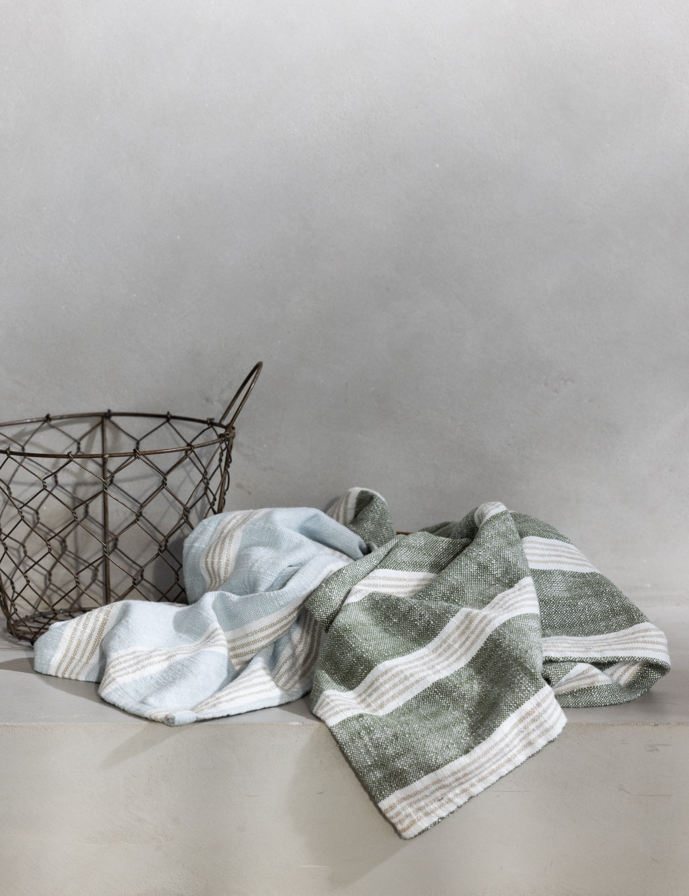 Olsen Tea Towel Set of 2 | Blue Green-2